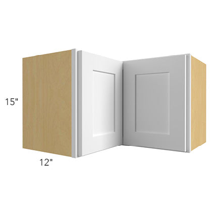 Wall Square Corner 24 W X 18 H X 12 D (Pie cut) - Fusion by Fabuwood