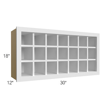 Wine Rack w/21 cubes 36 W X 18 H (Fits 21 bottles) - Luna Oak by Fabuwood