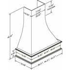 Artisan Range Hood 48" Width Alder
