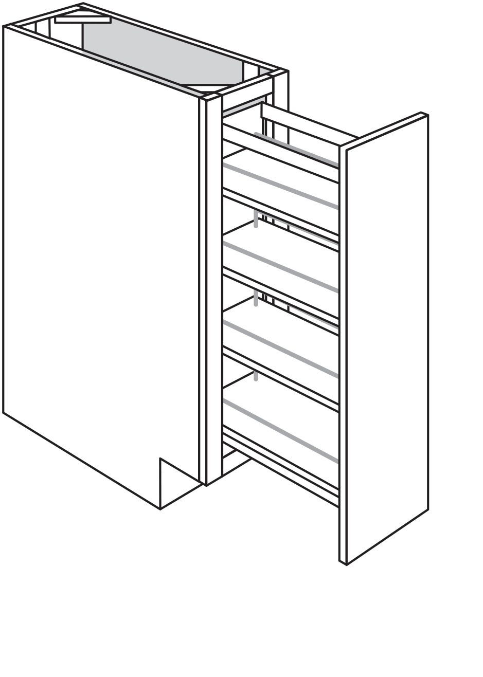 Spice Rack Insert fits a B9FH - Regal Oak by Horning