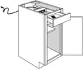 Base w\ Charging Drawer 18 W X 34-1\2 H X 24 D - Upton Slab by JSI