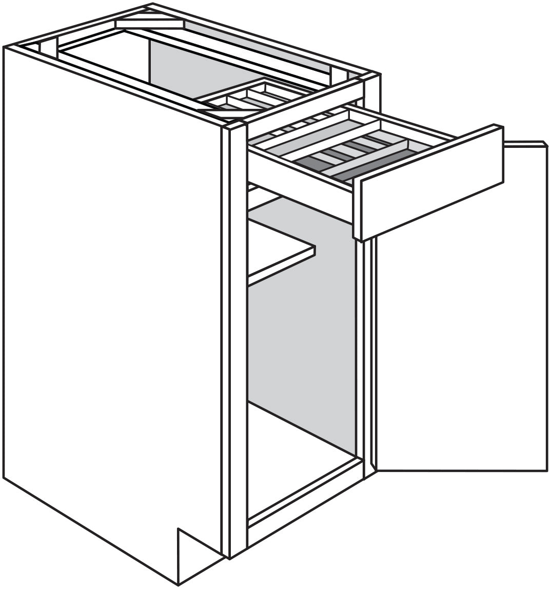 Base w\ Cutlery Tray 12 W X 34-1\2 H X 24 D - Upton Slab by JSI