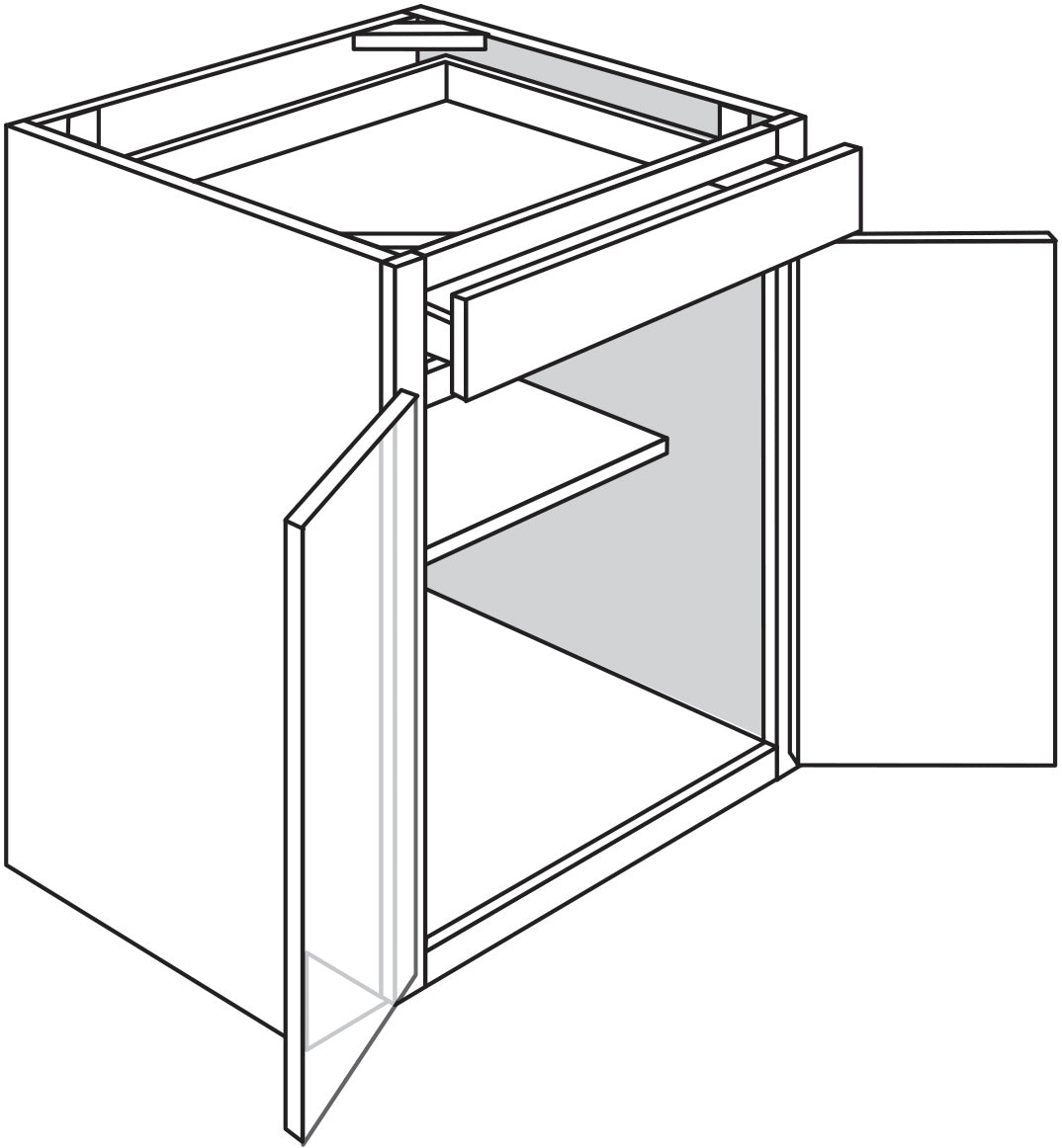Base 24 W X 34-1\2 H X 24 D - Upton Slab by JSI