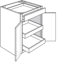 Base Cabinet w\ Rollout 24 W X 34-1\2 H X 24 D - Niagara Stain by Legend