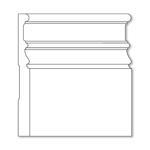 Running Palmette(Repeats 2 5/8), 1 1/2''w x 9/16''d x 8' length Resin