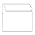 Grapevine Medallion Right, 6"w x 14 1/4"h x 1"d Cherry