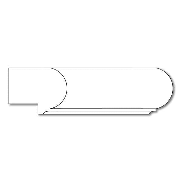Running Leaf & Bead Case, 3 3/4''w x 1 1/16''d Poplar