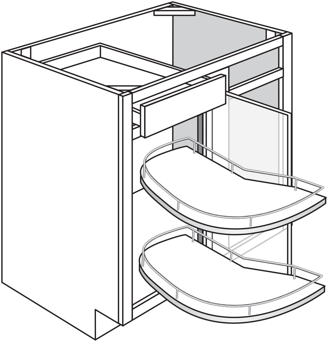 Blind Left Base w\ Pullout 42-45 W X 34-1\2 H X 24 D - Dover by JSI