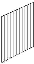 Beadboard Island End Panel 48 H X 96 L X 1\4 Th - Dover by JSI