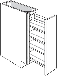 Mini Pantry Pull Out Base Cabinet 9 W X 34-1\2 H X 24 D - Rainier Paint by Legend