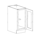 Base 18 W X 34-1\2 H X 24 D - (Full Height) Rustic Walnut Shaker by Horning