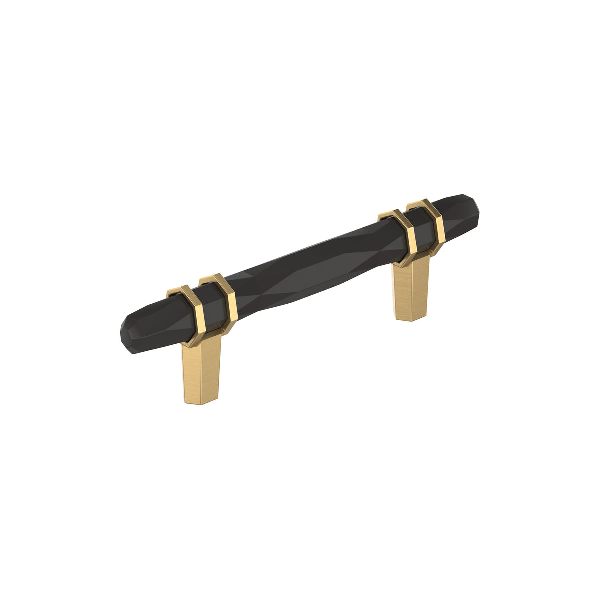 Amerock London Pull Black Bronze/Champagne Bronze 3-3/4 in. Center-to-Center
