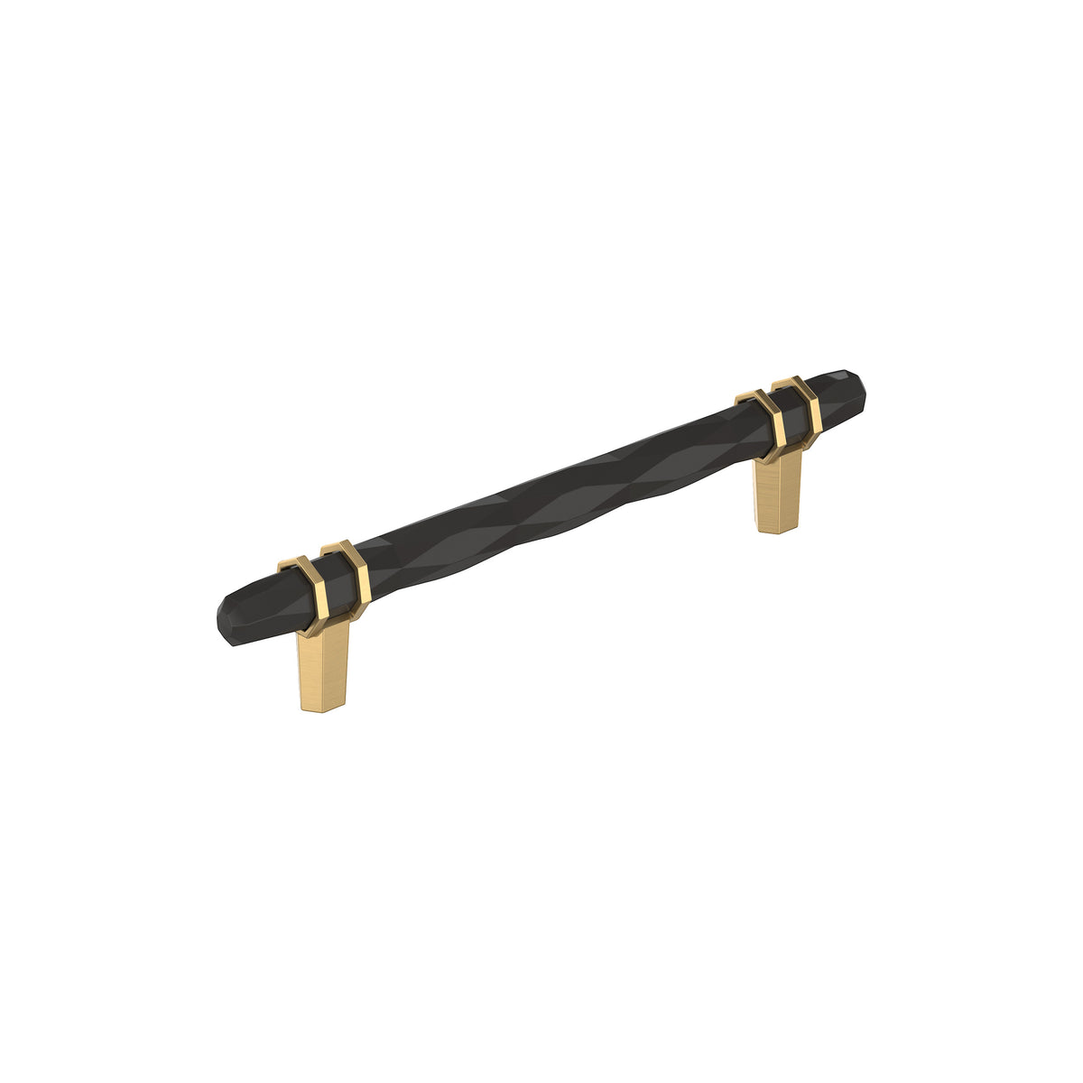 Amerock London Pull Black Bronze/Champagne Bronze 6-5/16 in. Center-to-Center