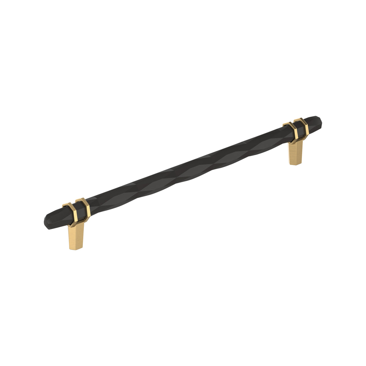 Amerock London Pull Black Bronze/Champagne Bronze 10-1/16" Center-to-Center