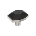 Amerock London Knob  Black Bronze/Satin Nickel 1-5/8" Diameter