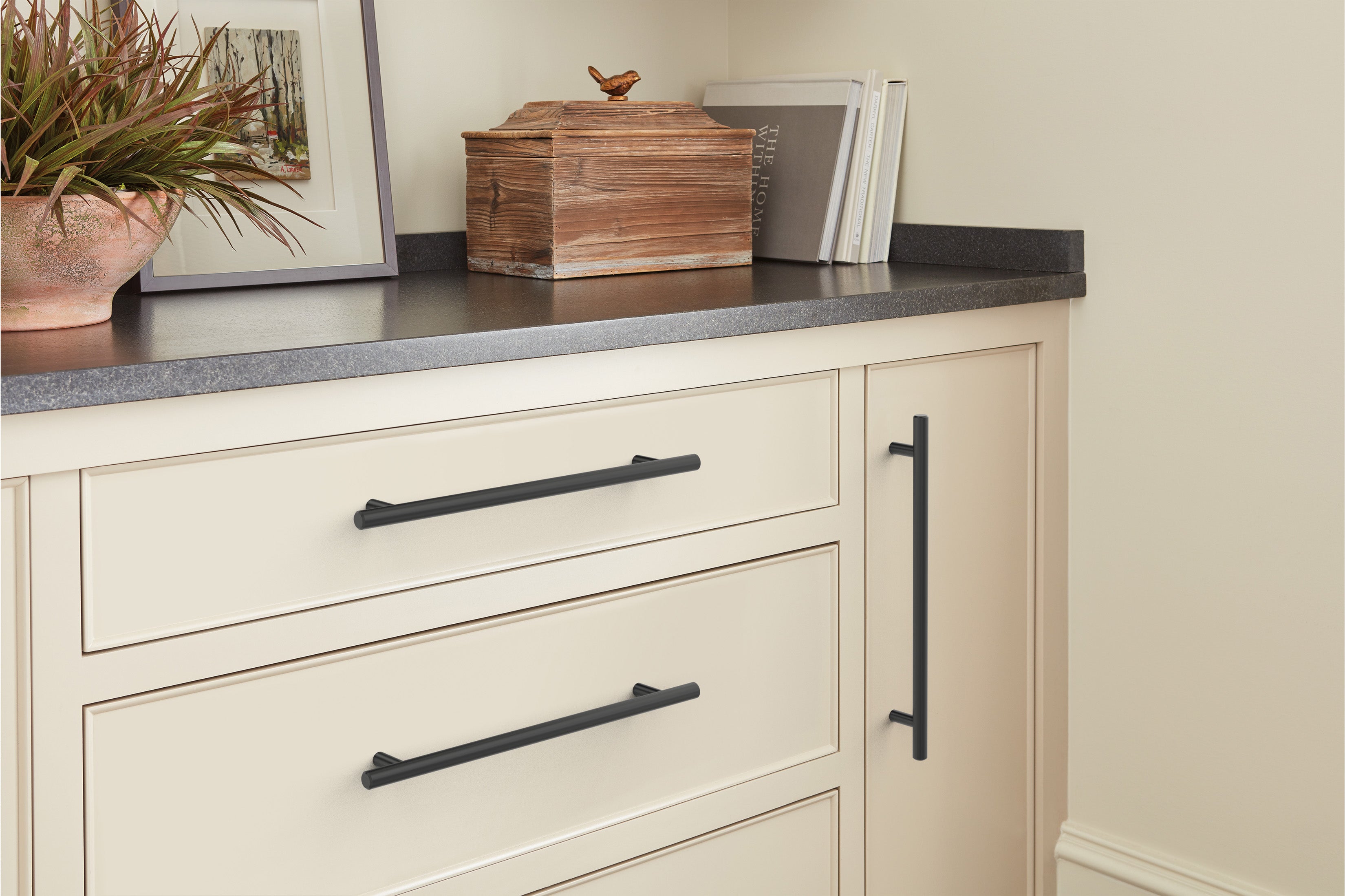 Amerock Bar Pull 8-13/16" Center-to-Center Black Bronze