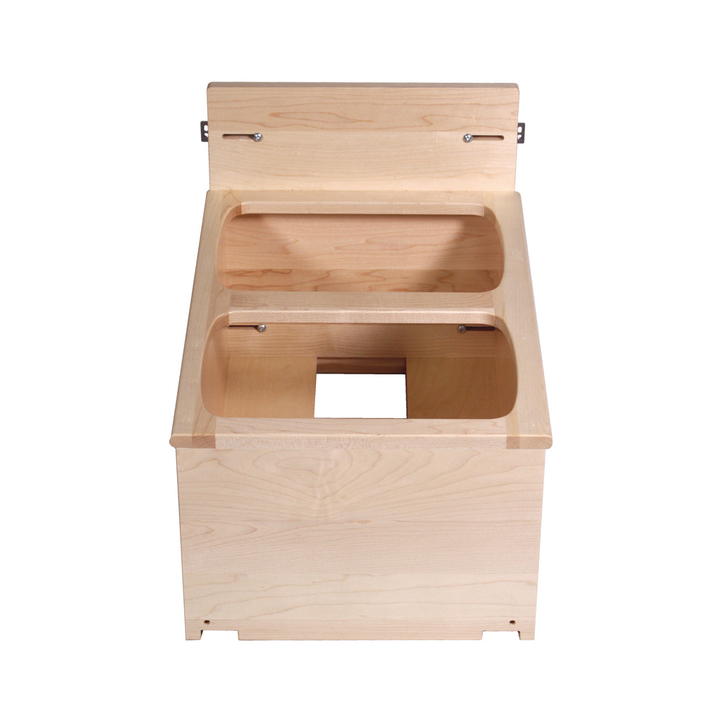 Meadow Lane Double Waste Bin Pullout 50 Quart, White