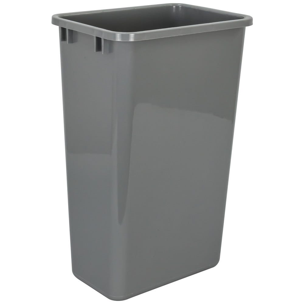 Hardware Resources Waste Container, Grey, 50 Quart