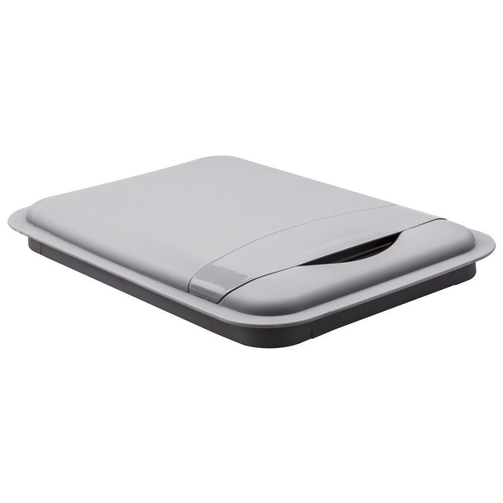 Hardware Resources 50 Quart Plastic Waste Container Lid, Grey