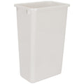 Hardware Resources Waste Container, White, 50 Quart
