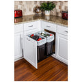 Single Can Wire Bottom Bottom-Mount Trashcan Pullout, Heavy Duty