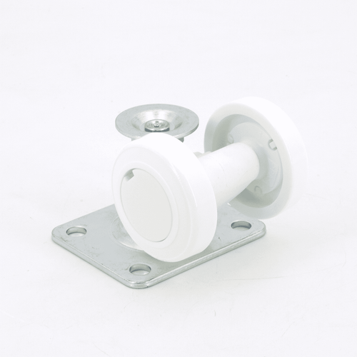 Sugatsune Parts Separable Steel Plate Mounted Caster With Glide  White M12