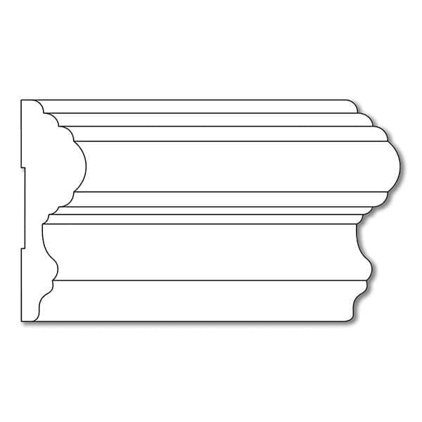Sicilian Frieze(Repeats 9 1/4), 3 1/2''w x 13/16''d x 8' length Maple
