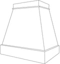 CHW Range Hood 36 W X 36 H (Use VLB36 or SLB36 liner and blower) - Dover by JSI