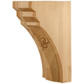 Hardware Resources Fleur-de-lis Beveled Corbel Hard Maple 12" Length