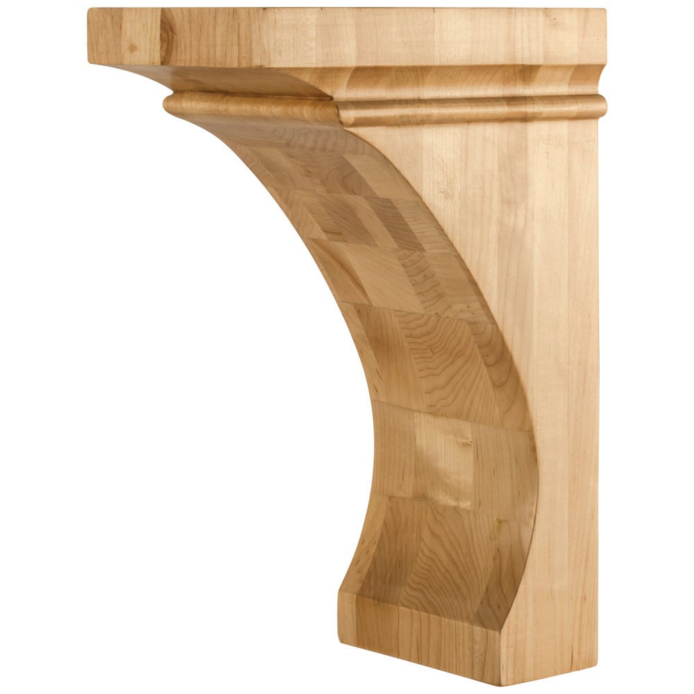 Hardware Resources Bullnose Cove Corbel Cherry 10" Length
