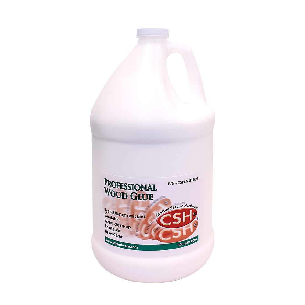 CSH Wood Glue, Type 2 Water Resistance, White, 1 Gallon