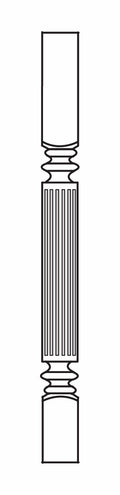 Contemporary Turnpost 3 W X 34-1\2 H X 3 D - Dover by JSI