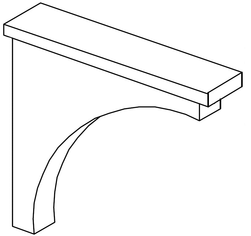 Corbel 3 W X 8-1\2 H X 9 D - Teton Paint by Legend