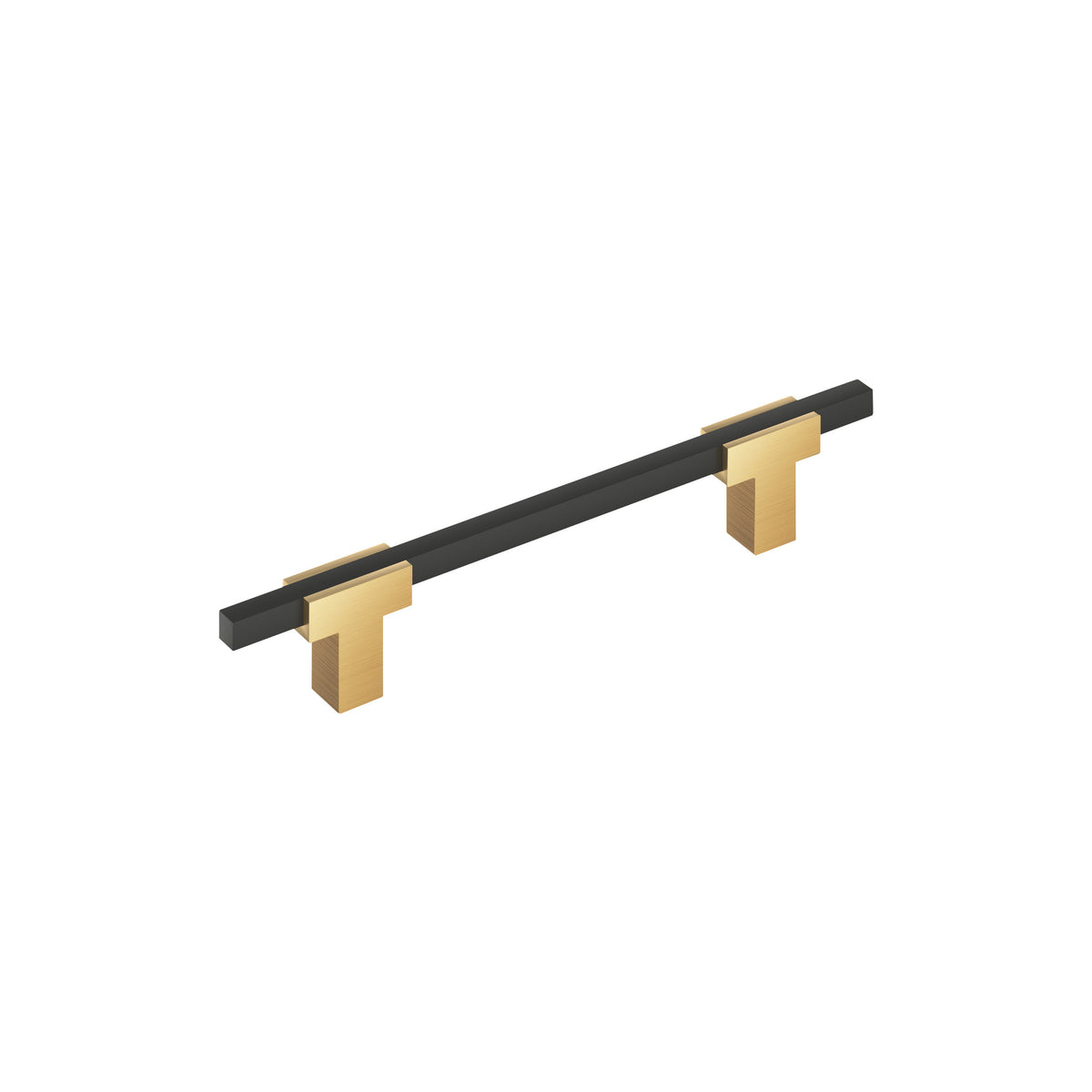 Amerock Urbanite Pull Champagne Bronze/Matte Black 5-1/16 in. Center-to-Center