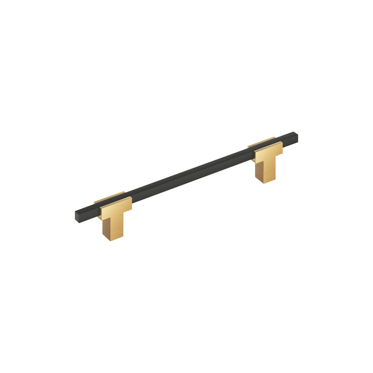 Amerock Urbanite Pull Champagne Bronze/Matte Black 6-5/16 in. Center-to-Center