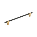 Amerock Urbanite Pull Champagne Bronze/Matte Black 10-1/16" Center to Center