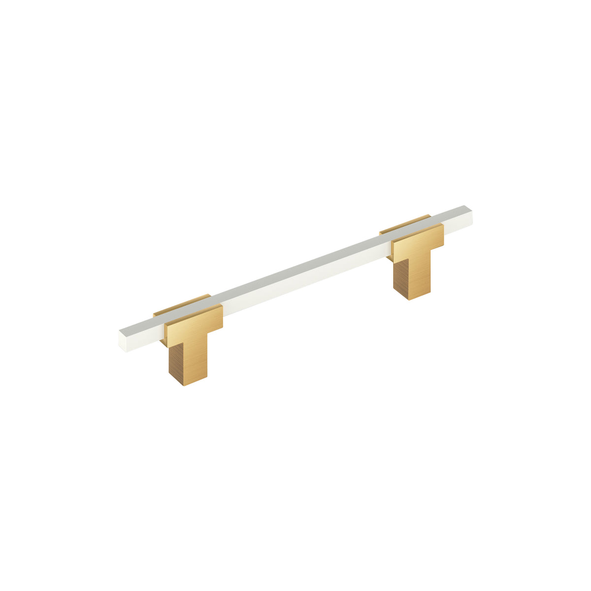 Amerock Urbanite Pull Champagne Bronze/White 5-1/16 in. Center-to-Center
