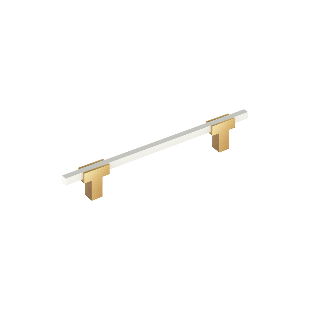 Amerock Urbanite Pull Champagne Bronze/White 6-5/16 in. Center-to-Center
