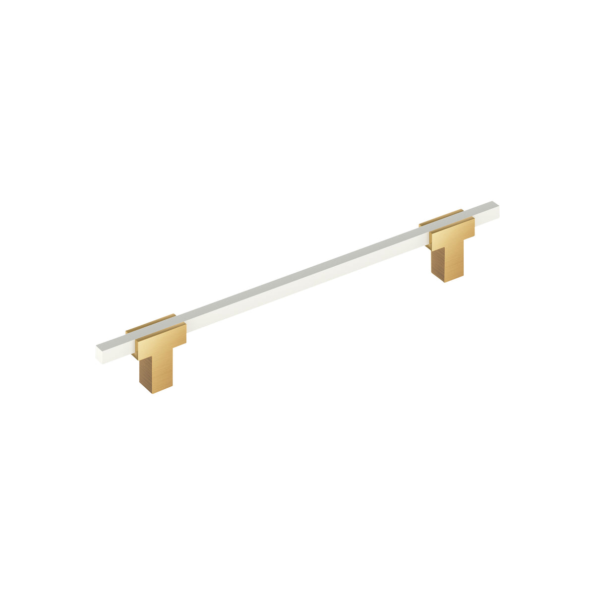 Amerock Urbanite Pull Champagne Bronze/White 7-9/16 in. Center-to-Center