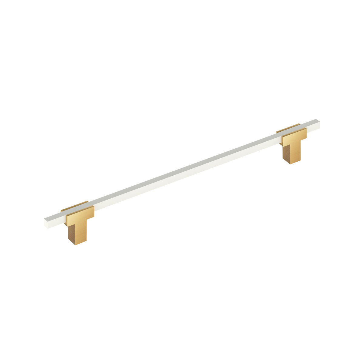 Amerock Urbanite Pull Champagne Bronze/White 10-1/16 in. Center-to-Center