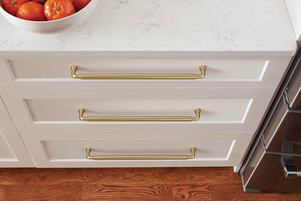 Amerock Coble Pull 12-5/8" Center To Center, Champagne Bronze