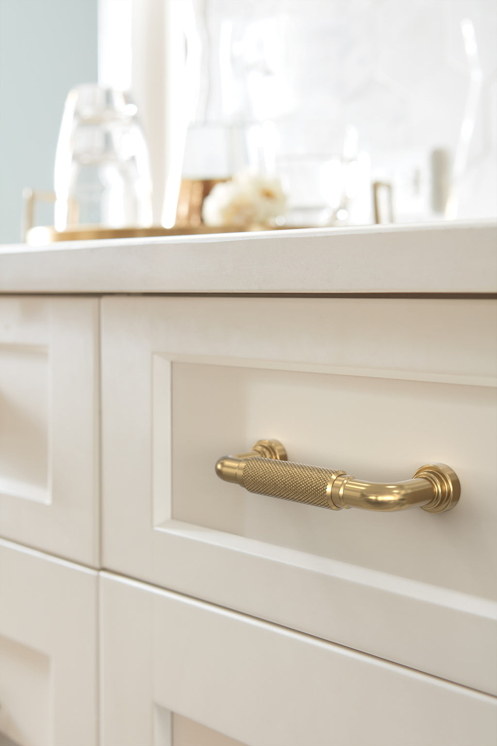 Amerock Collet Pull 3" Center To Center, Champagne Bronze