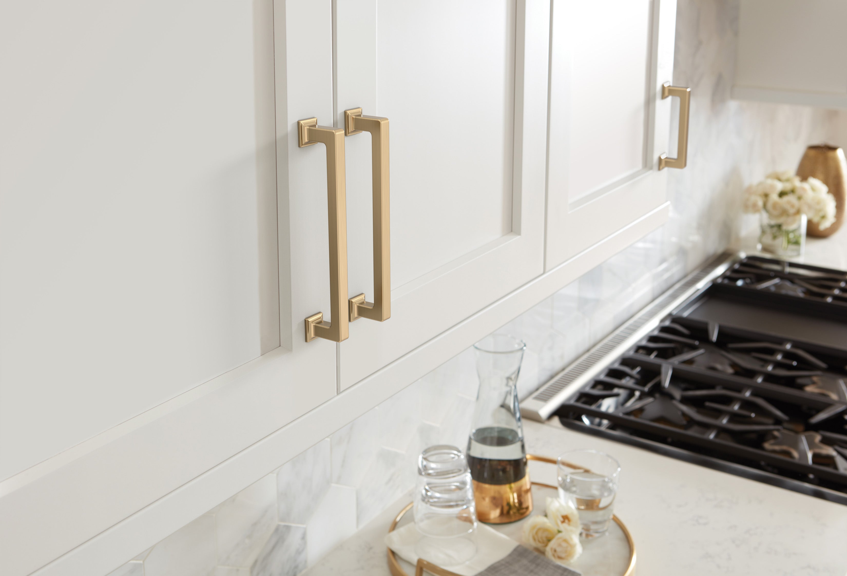 Amerock Lintel Pull  Champagne Bronze 3-3/4" Center to Center