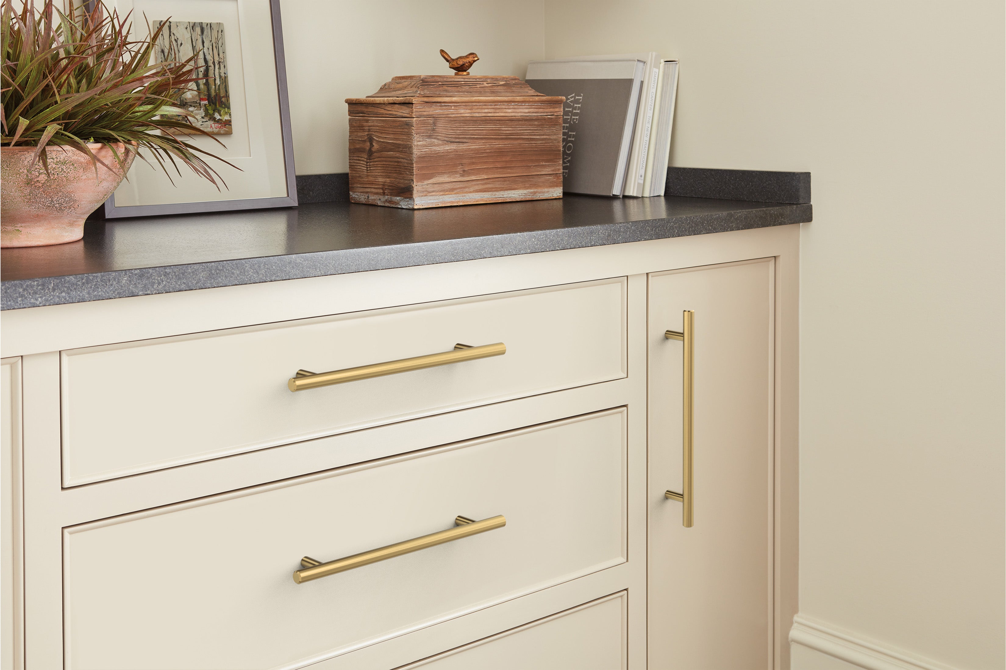Amerock Bar Pull 7" Center To Center Champagne Bronze