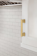 Amerock Triomphe Pull Champagne Bronze 3-3/4" Center to Center