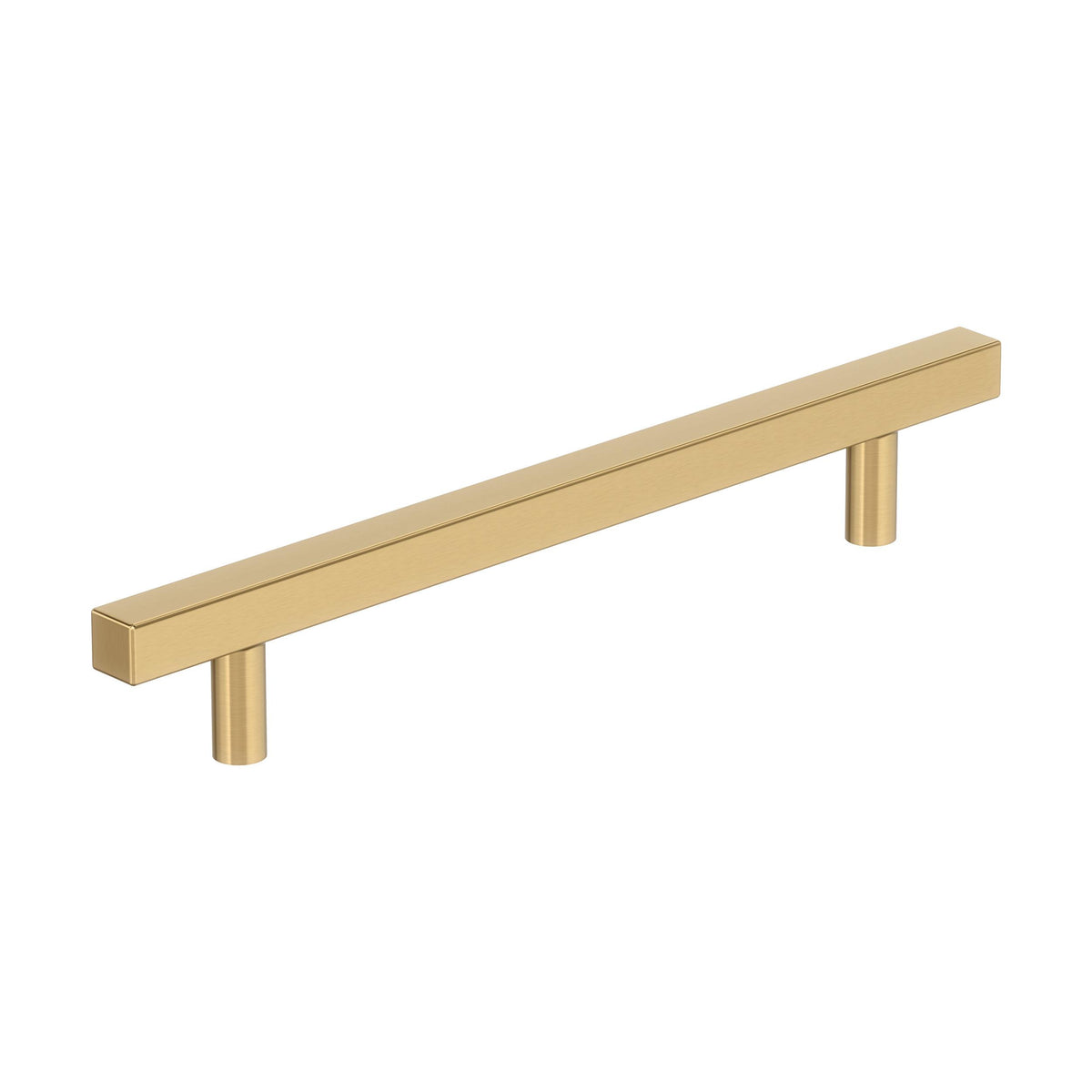 Amerock Bar Square Pull Champagne Bronze 6-5/16 in. Center-to-Center
