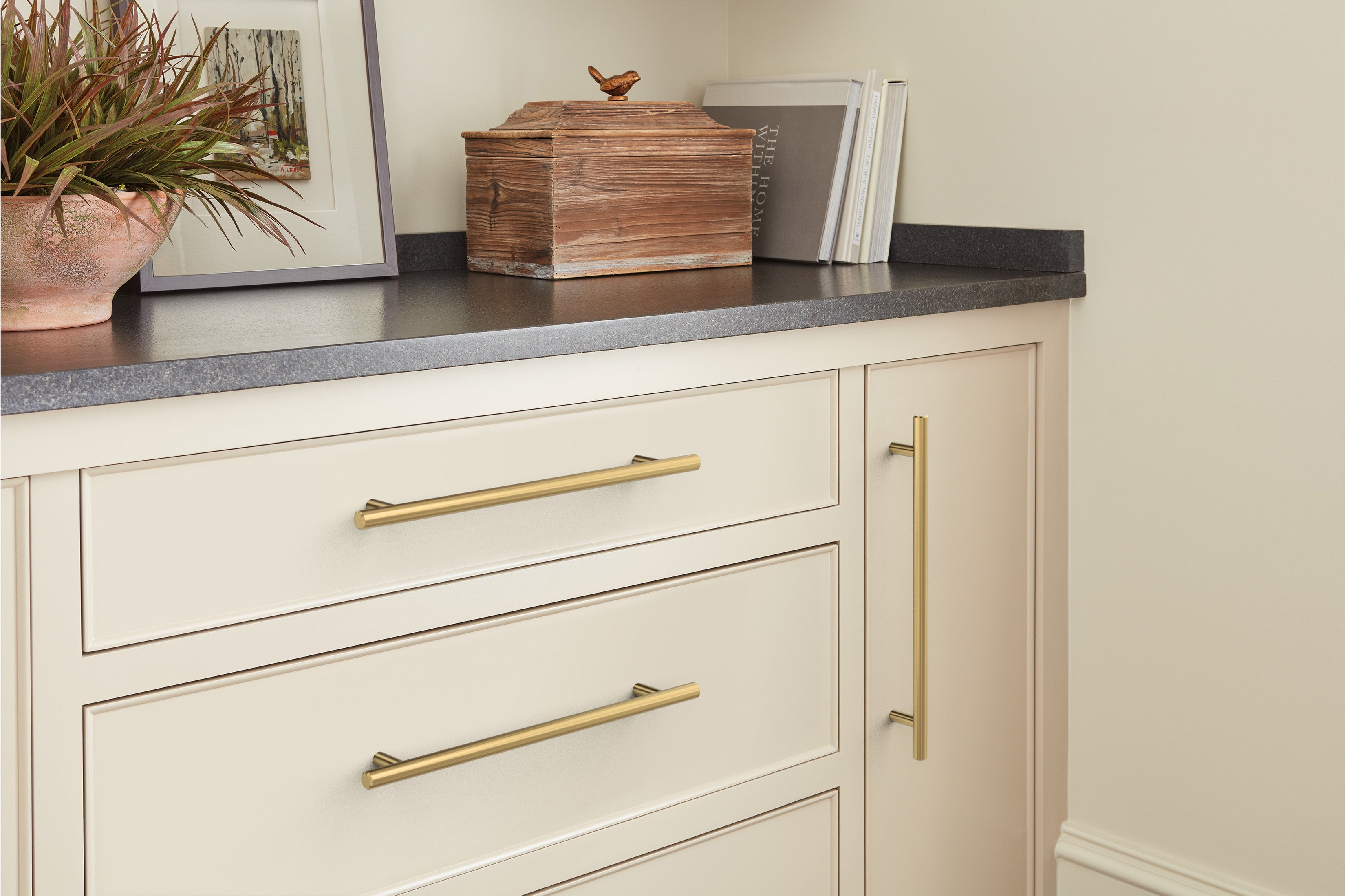 Amerock Bar Pull 8-13/16" Center-to-Center Champagne Bronze