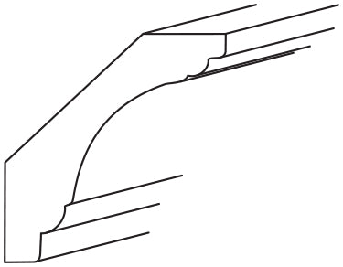 Crown Moulding Large Cove 3-3\4 H X 96 L - Upton Slab by JSI