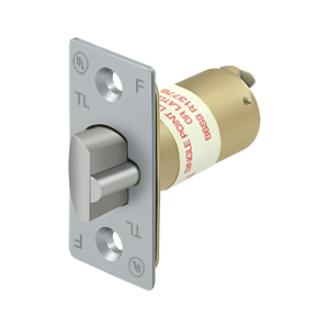 Deltana Gr2 Reg. 1 in. Face Plate 2-3/4, Brushed Chrome, Entry, 2-3/4 in.