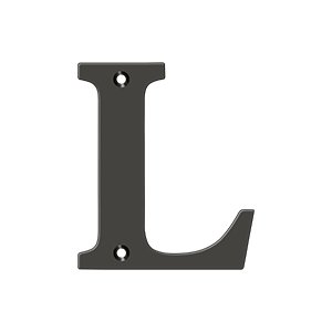 Deltana 4 in. Residential Letter L Oil Rubbed Bronze Letter L